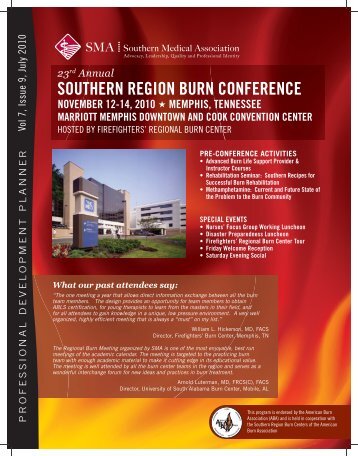 23rd Annual SOUTHERN REGION BURN CONFERENCE