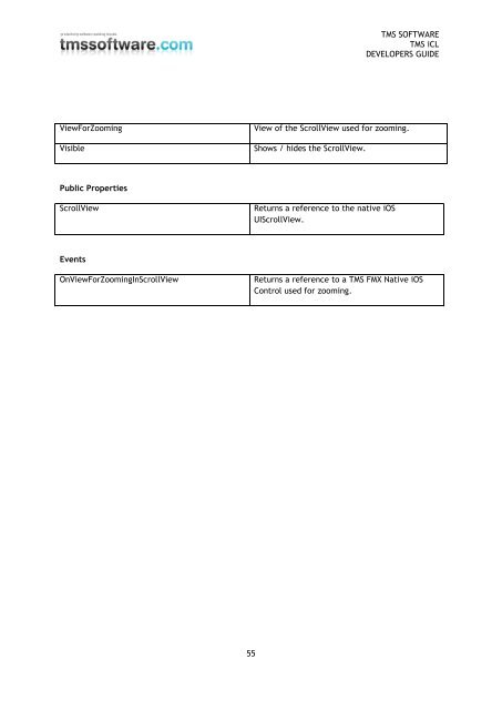 TMS iCL DEVELOPERS GUIDE - TMS Software