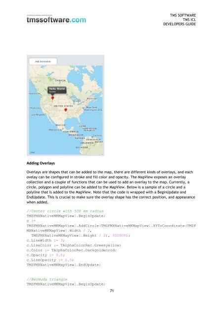 TMS iCL DEVELOPERS GUIDE - TMS Software