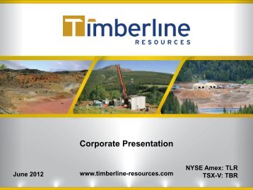 Butte Highlands Joint Venture - Timberline Resources Corporation