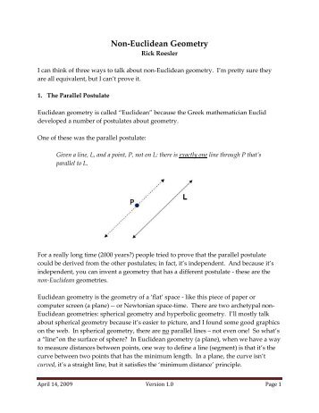 Non-Euclidean Geometry - comPADRE