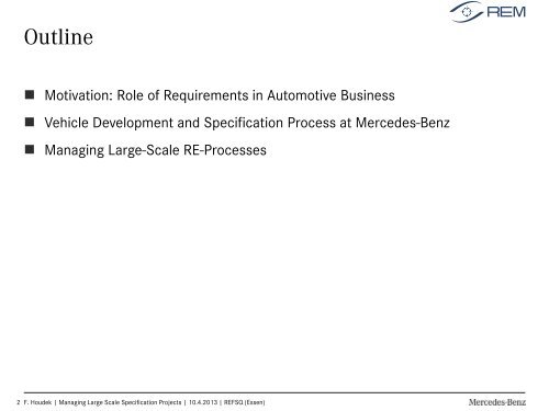 Requirements Engineering für Automotive Systeme