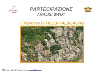 analisi SWOT municipio 4 MEDIA VAL BISAGNO - Urban Center