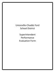 Superintendent Performance Evaluation Form - Unionville-Chadds ...