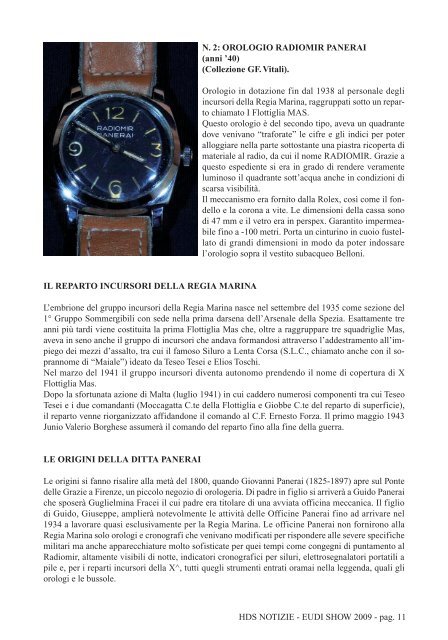 Numero Speciale HDSN_Eudi Show_2009.pdf - The Historical ...