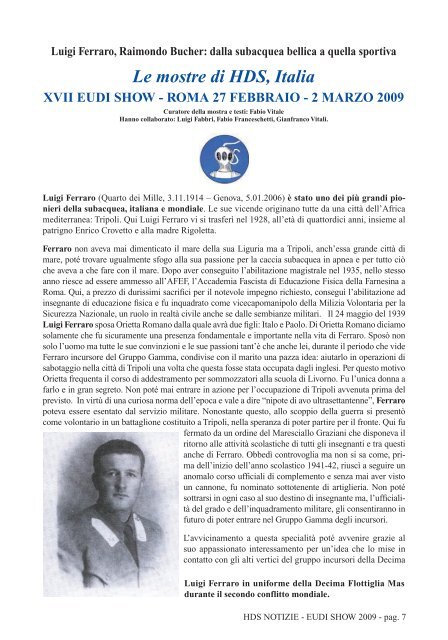 Numero Speciale HDSN_Eudi Show_2009.pdf - The Historical ...