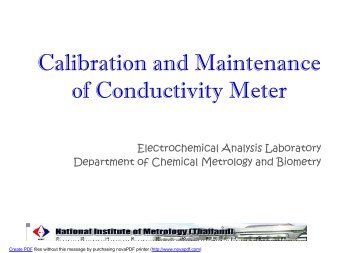 Calibration and Maintenance of Conductivity Meter