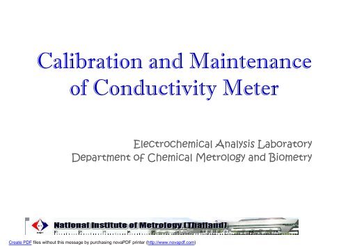 Calibration and Maintenance of Conductivity Meter