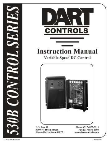 Instruction Manual - Dart Controls