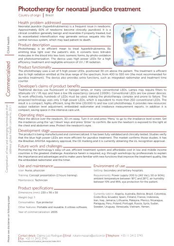 Phototherapy for neonatal jaundice treatment pdf, 243kb