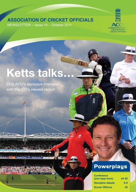 ACO NEWSLETTER - Ecb - England and Wales Cricket Board