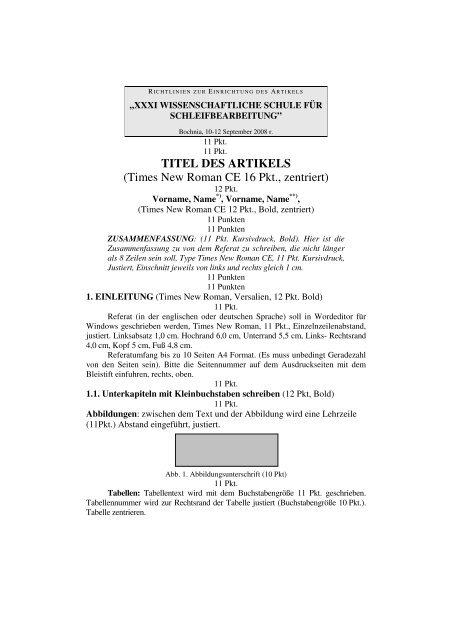 Titel Des Artikels Times New Roman Ce 16 Pkt Zentriert
