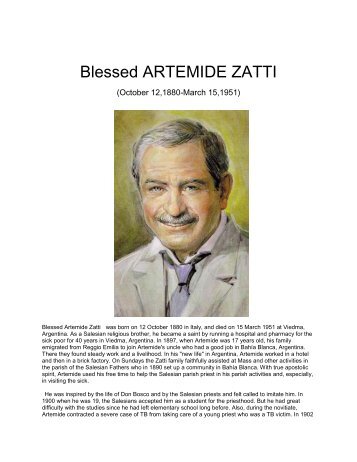 Blessed ARTEMIDE ZATTI - The Mystical Side of God