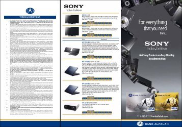Get Sony Products On Easy Monthly Installment Plan