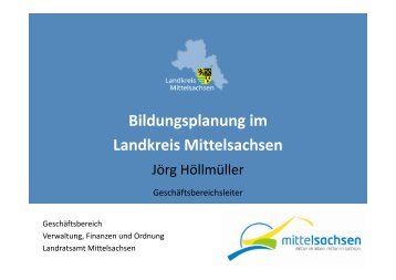 Bildungsplanung im Landkreis Mittelsachsen - Bildungslandschaften