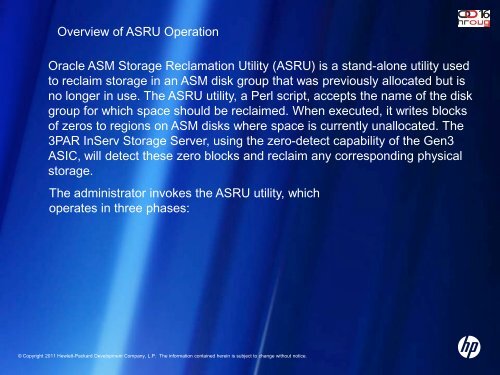 3PAR Thin Provisioning - HrOUG