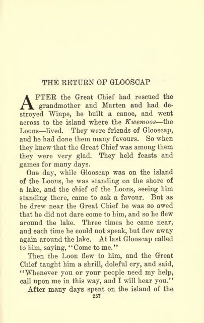 Glooscap the great chief, and other stories - ElectricCanadian.com