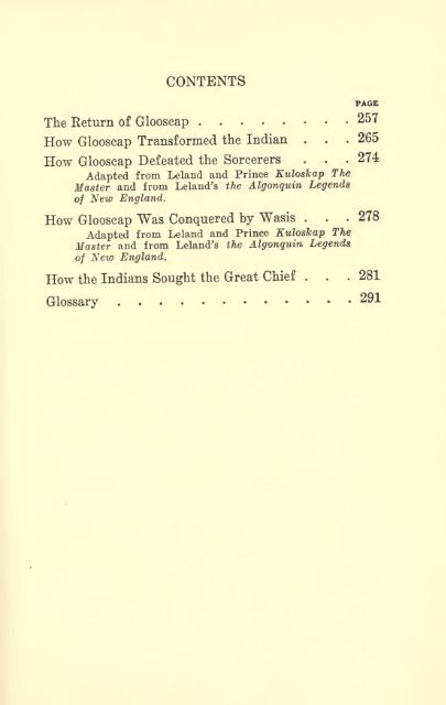 Glooscap the great chief, and other stories - ElectricCanadian.com