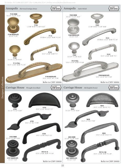 Decorative Hardware 2008 Catalog