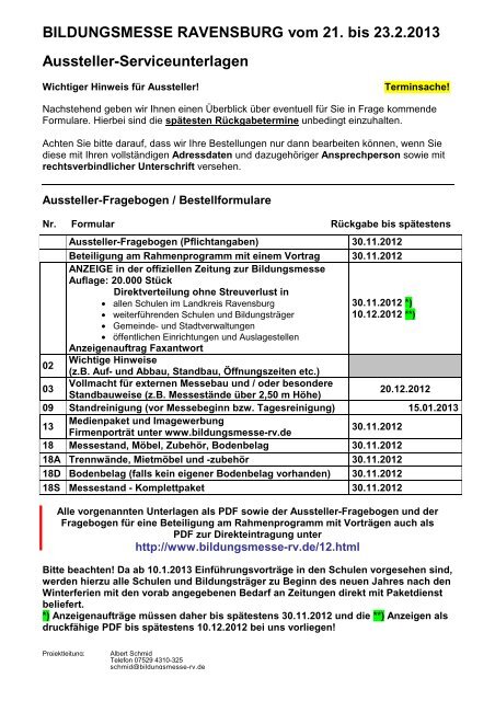 18D - Bildungsmesse Ravensburg