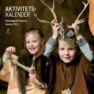 aktivitets- kalender - Arkeologisk museum