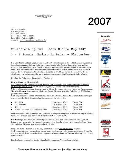 Götz Enduro Cup 2007