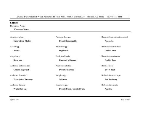 Low Water Use Drought Tolerant Plant List - Arizona Department of ...