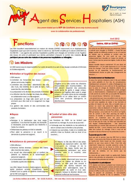 Rôles et missions de l'aide soignante en maison de retraite