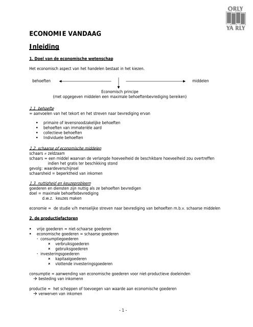 Samenvatting Economie2.pdf - BullsGym