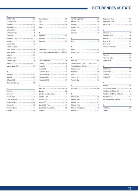 VOCO KatalÃ³gus 2012-2013.pdf - Front Dent Kft.