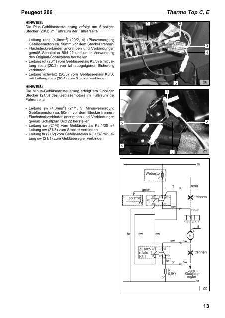 Wasser-Heizgerät Zusatzheizung Thermo Top C ... - AutoExtrem.de