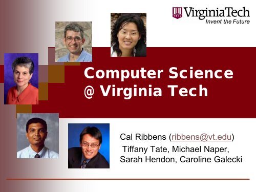 CS - Department of Computer Science - Virginia Tech