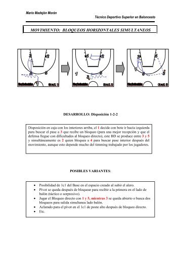 Bloqueos horizontales simultaneos - club del entrenador