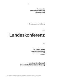 16. Mai 2002 - Landespräventionsrat Brandenburg - Brandenburg.de