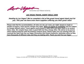 Agent Deals 09 - Las Vegas