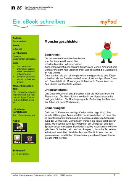 Ein Ebook Schreiben Mypad Edu Ict Ch