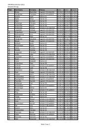 VM Mitterskirchen 2012 Gesamtreihung Zeit 1 Zeit 2 Gesamt 1 ...