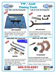 800-518-8281 VW / Audi Timing Tools - Baum Tools