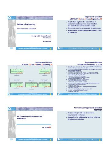 Software Engineering Requirements Elicitation Requirements ...