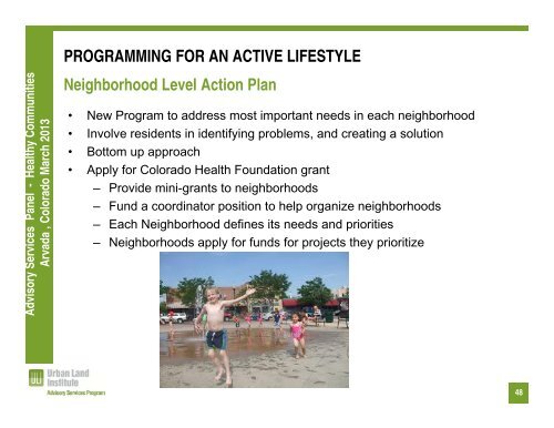 Download the Arvada presentation - Urban Land Institute