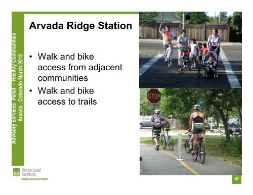 Download the Arvada presentation - Urban Land Institute