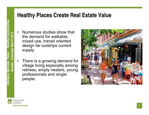 Download the Arvada presentation - Urban Land Institute