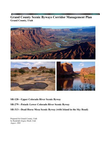 Grand County Scenic Byways Corridor Management Plan