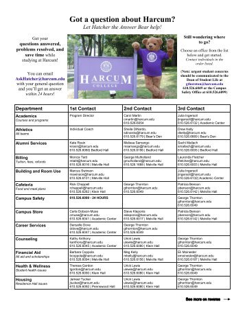 Ask Hatcher - Harcum College