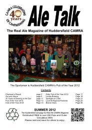 The Real Ale Magazine Of Huddersfield CAMRA