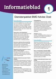 Dienstenpakket BMD Advies Oost