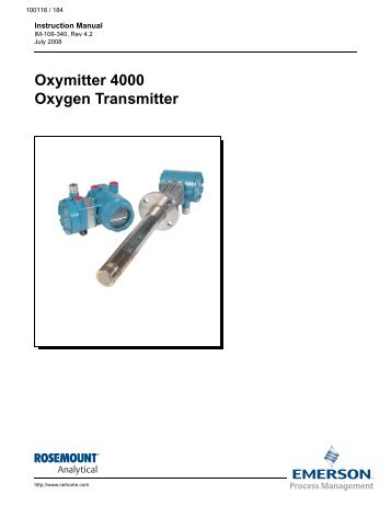 Oxymitter 4000 Oxygen Transmitter