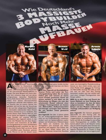 Wie Deutschlands 3 massigste Bodybuilder noch mehr Masse