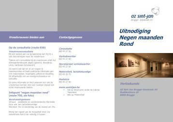 bekijk de flyer - AZ Sint-Jan Brugge