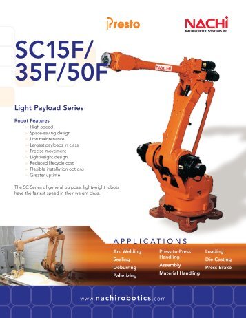 SC15F/ 35F/50F - Nachi Robotics